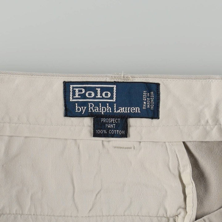 Ralph Lauren POLO by Ralph Lauren PROSPECT PANT Chino pants for men, equivalent to w35 cotton Beige type Vintage Second Hand