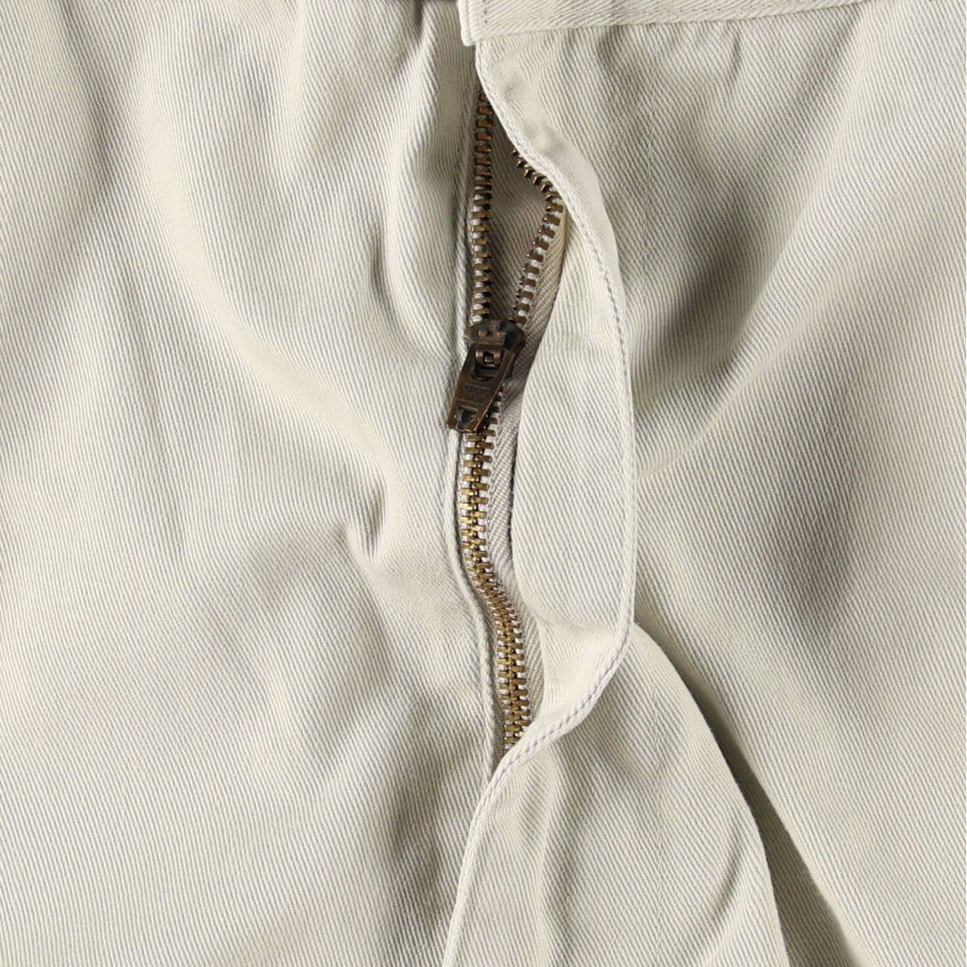 Ralph Lauren POLO by Ralph Lauren HAMMOND PANT, two-pleat chino pants, men's, w34 equivalent cotton Beige type Vintage Second Hand