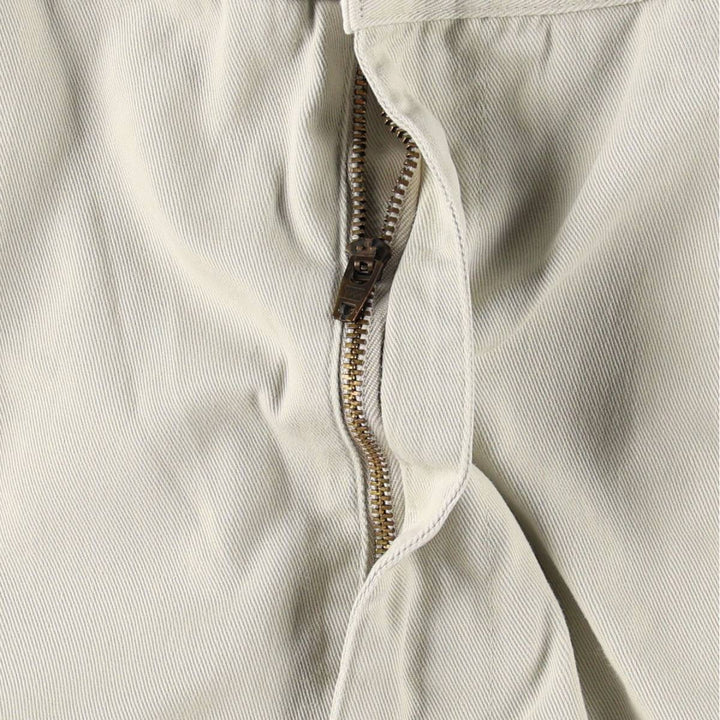 Ralph Lauren POLO by Ralph Lauren HAMMOND PANT, two-pleat chino pants, men's, w34 equivalent cotton Beige type Vintage Second Hand