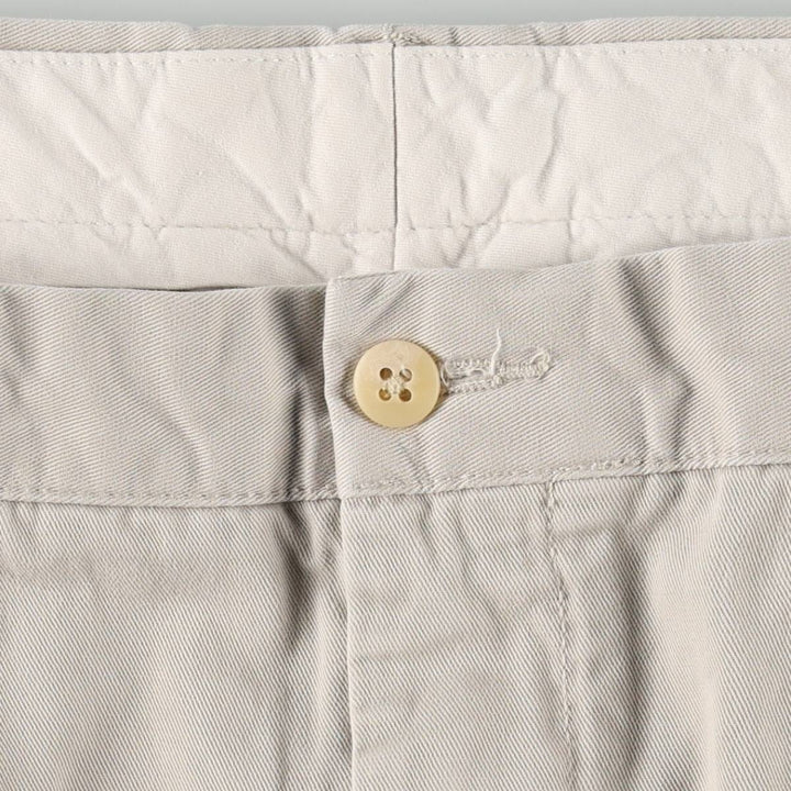 Ralph Lauren POLO by Ralph Lauren HAMMOND PANT, two-pleat chino pants, men's, w34 equivalent cotton Beige type Vintage Second Hand