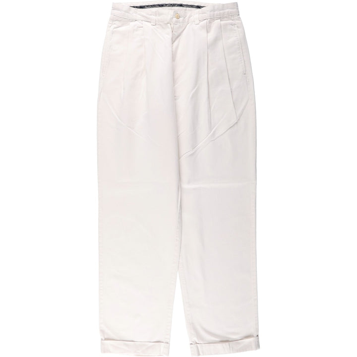 Ralph Lauren POLO RALPH LAUREN Two-pleat Chino Pants for Men, Size W32 cotton white type Vintage Second Hand