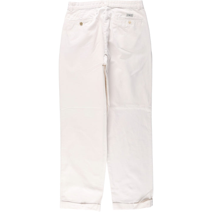 Ralph Lauren POLO RALPH LAUREN Two-pleat Chino Pants for Men, Size W32 cotton white type Vintage Second Hand