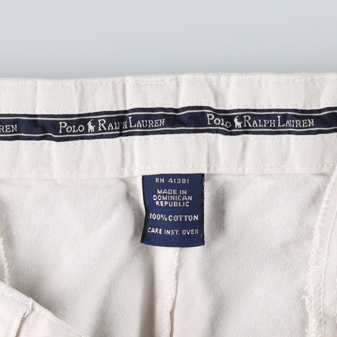 Ralph Lauren POLO RALPH LAUREN Two-pleat Chino Pants for Men, Size W32 cotton white type Vintage Second Hand