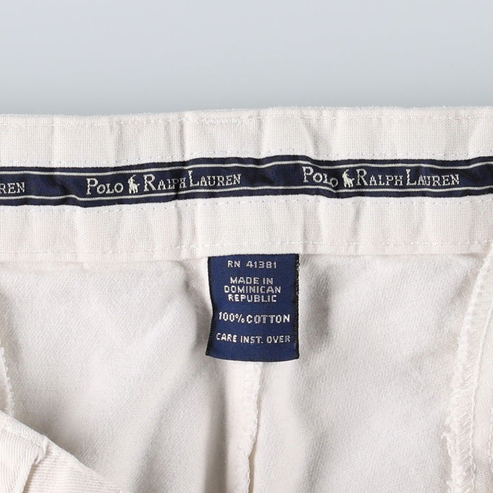 Ralph Lauren POLO RALPH LAUREN Two-pleat Chino Pants for Men, Size W32 cotton white type Vintage Second Hand