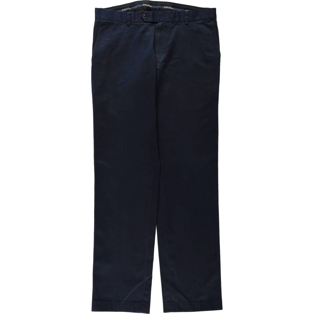 Brooks Brothers ADVANTAGE CHINO MILANO Chino Pants, Men's W34 (approx.) cotton navy blue type Vintage Second Hand