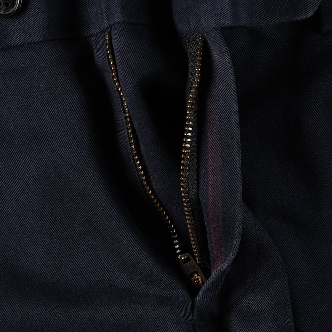 Brooks Brothers ADVANTAGE CHINO MILANO Chino Pants, Men's W34 (approx.) cotton navy blue type Vintage Second Hand