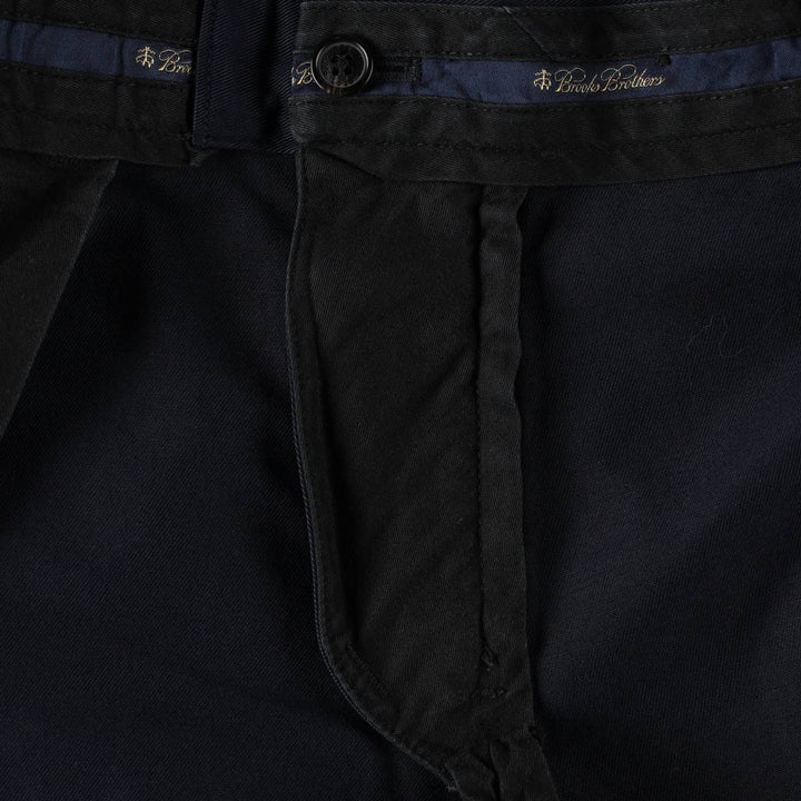 Brooks Brothers ADVANTAGE CHINO MILANO Chino Pants, Men's W34 (approx.) cotton navy blue type Vintage Second Hand