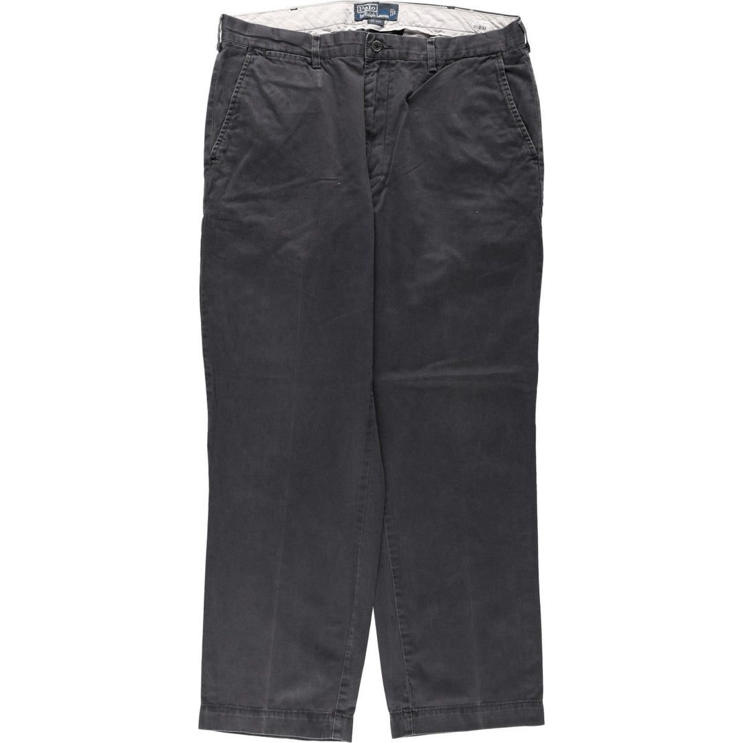 Ralph Lauren POLO by Ralph Lauren Two-pleat Chino Pants for Men, W36 cotton Charcoal Vintage Second Hand