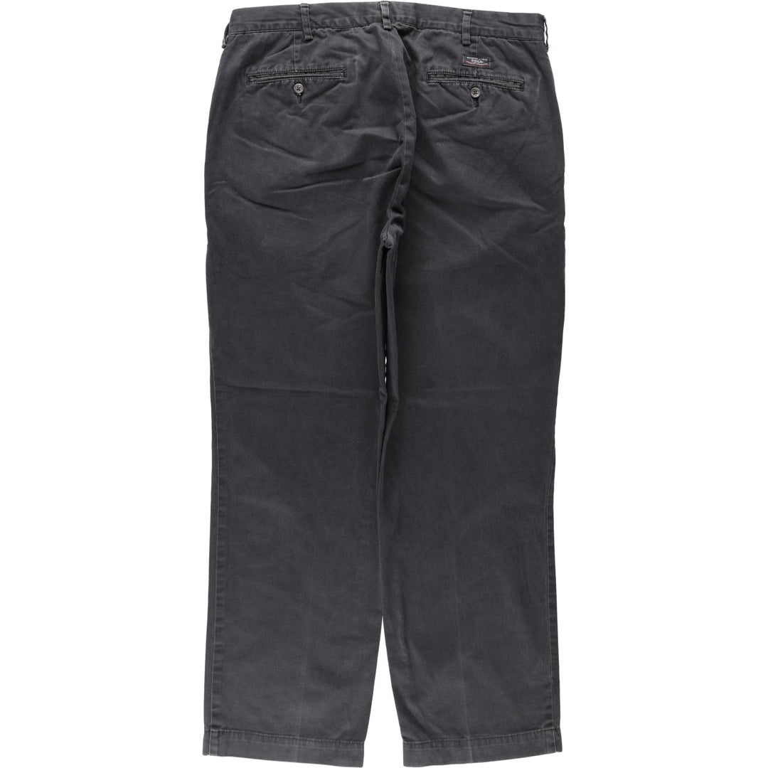 Ralph Lauren POLO by Ralph Lauren Two-pleat Chino Pants for Men, W36 cotton Charcoal Vintage Second Hand