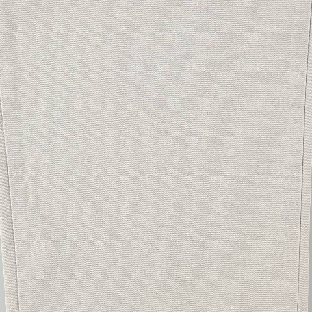 Ralph Lauren POLO by Ralph Lauren ANDREW PANT Chino Pants, Men's W35 equivalent, Two-pleat. cotton ivory Vintage Second Hand