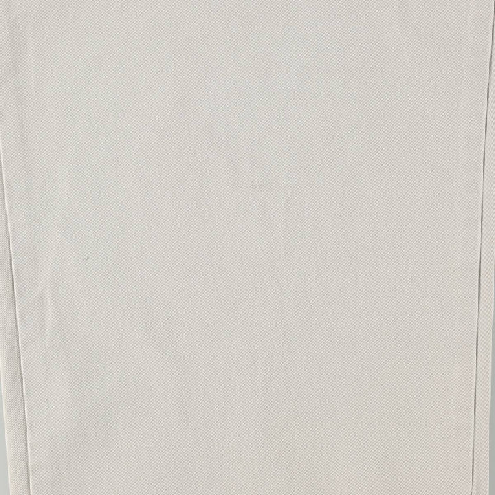Ralph Lauren POLO by Ralph Lauren ANDREW PANT Chino Pants, Men's W35 equivalent, Two-pleat. cotton ivory Vintage Second Hand