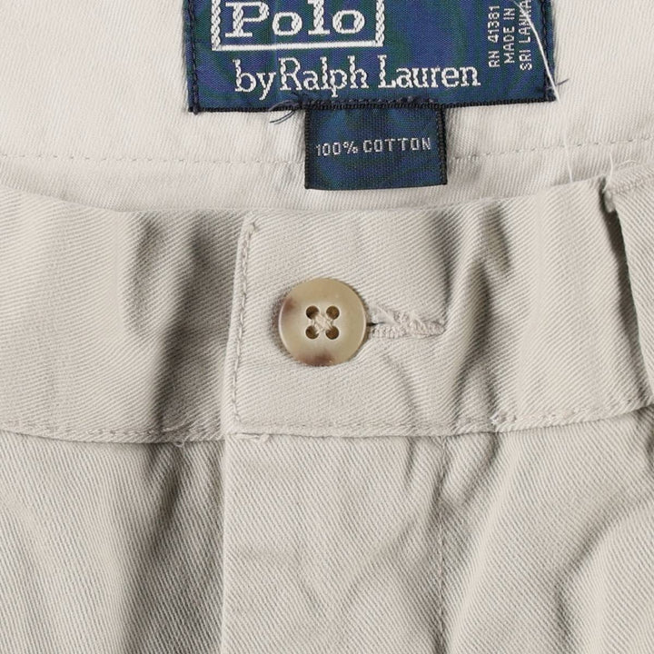 Ralph Lauren POLO by Ralph Lauren Chino Pants Men's W36 cotton ivory Vintage Second Hand