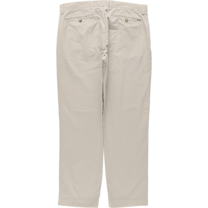 Ralph Lauren POLO RALPH LAUREN Stretch Straight Fit Chino Pants, Men's Size W34 (approx.) cotton ivory Vintage Second Hand
