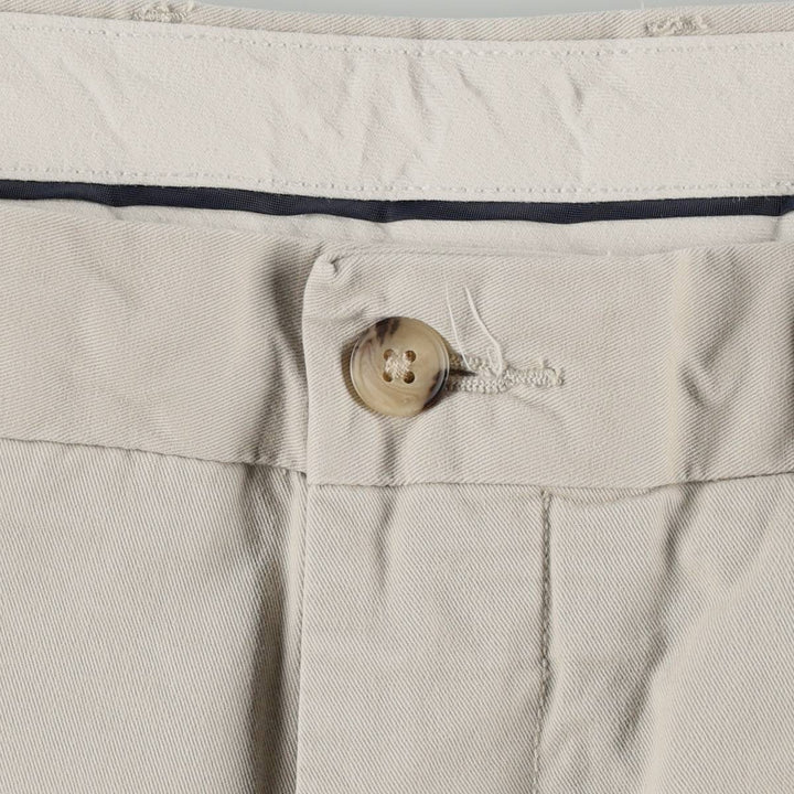 Ralph Lauren POLO RALPH LAUREN Stretch Straight Fit Chino Pants, Men's Size W34 (approx.) cotton ivory Vintage Second Hand