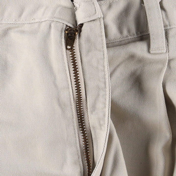 Ralph Lauren CHAPS Chino Pants, Two-Pleat, Men's Size W32 (approx.) cotton ivory Vintage Second Hand