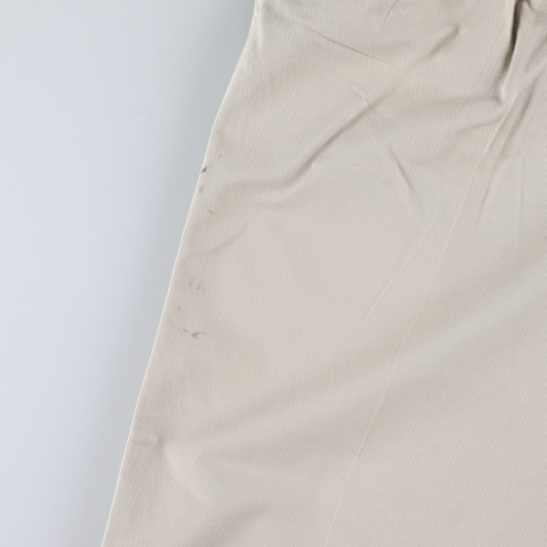 Ralph Lauren CHAPS Chino Pants, Two-Pleat, Men's Size W32 (approx.) cotton ivory Vintage Second Hand