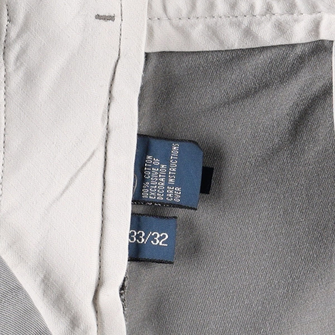 Ralph Lauren POLO by Ralph Lauren PRESTON PANT Chino pants for men, equivalent to W32 cotton gray type Vintage Second Hand