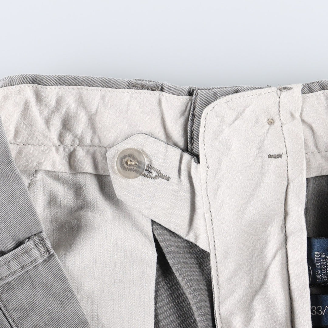 Ralph Lauren POLO by Ralph Lauren PRESTON PANT Chino pants for men, equivalent to W32 cotton gray type Vintage Second Hand