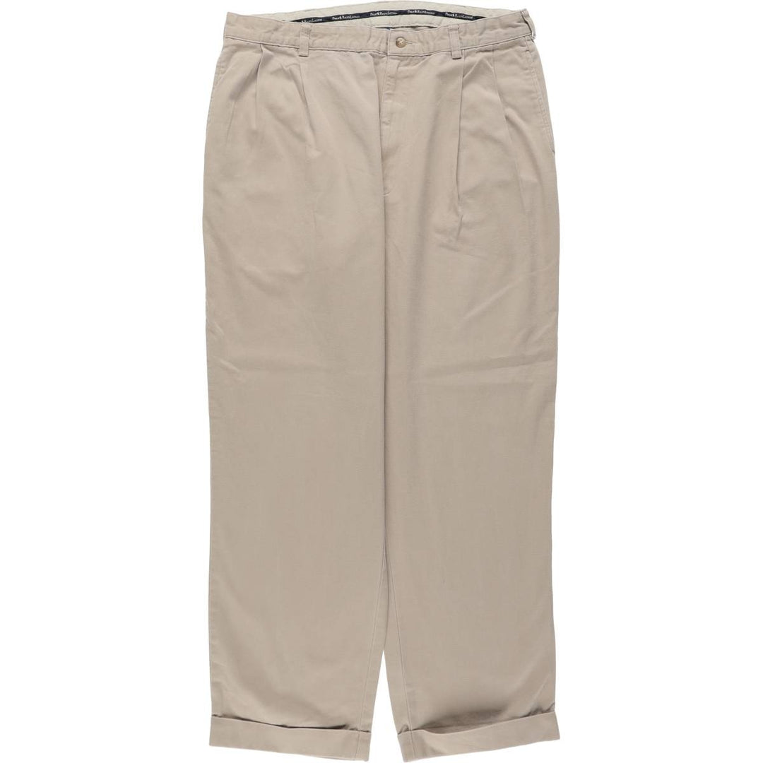 Ralph Lauren POLO RALPH LAUREN Chino Pants, Men's, Size W36 (approx.), Two-Pleat cotton Beige type Vintage Second Hand