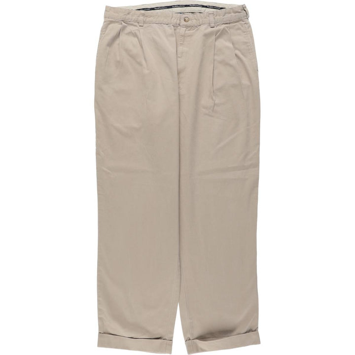 Ralph Lauren POLO RALPH LAUREN Chino Pants, Men's, Size W36 (approx.), Two-Pleat cotton Beige type Vintage Second Hand