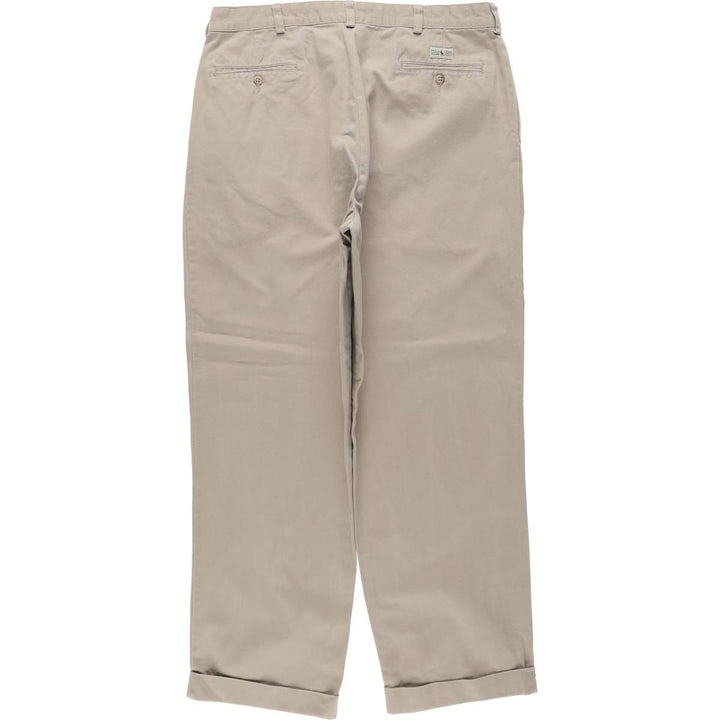 Ralph Lauren POLO RALPH LAUREN Chino Pants, Men's, Size W36 (approx.), Two-Pleat cotton Beige type Vintage Second Hand