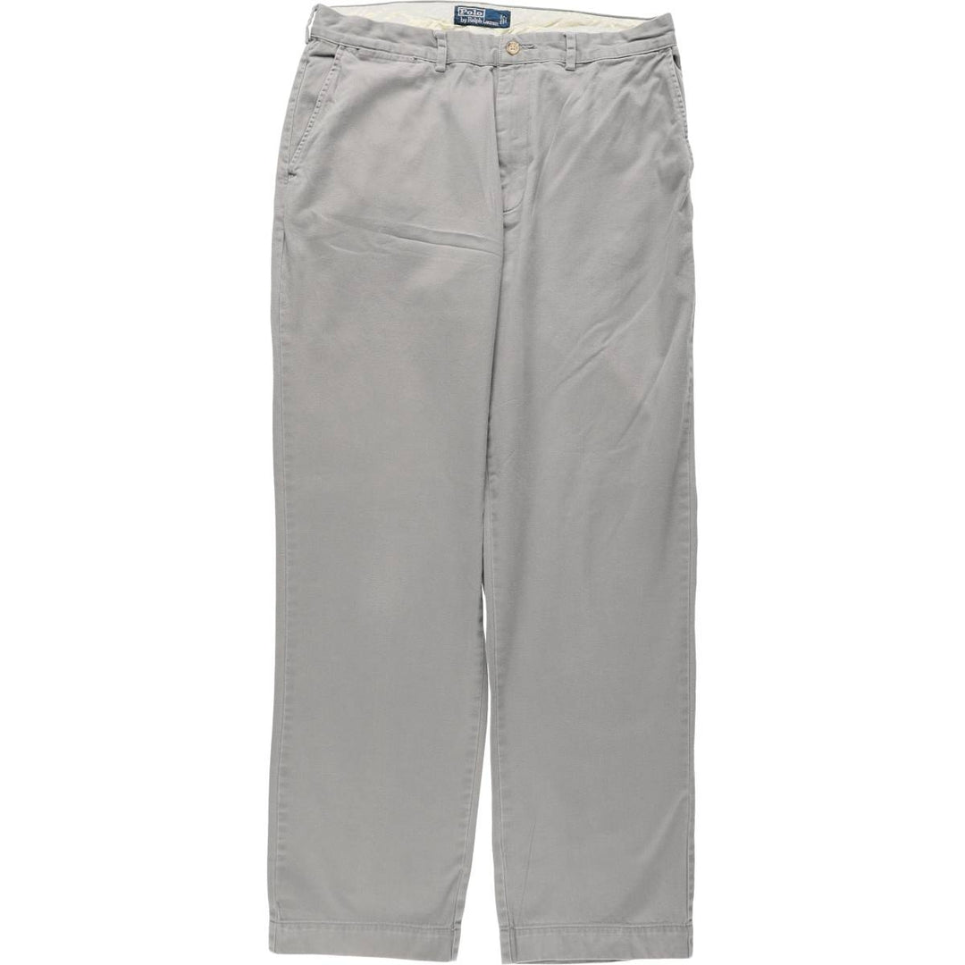 Ralph Lauren POLO by Ralph Lauren Chino Pants, Men's Size W34 (approx.) cotton gray type Vintage Second Hand