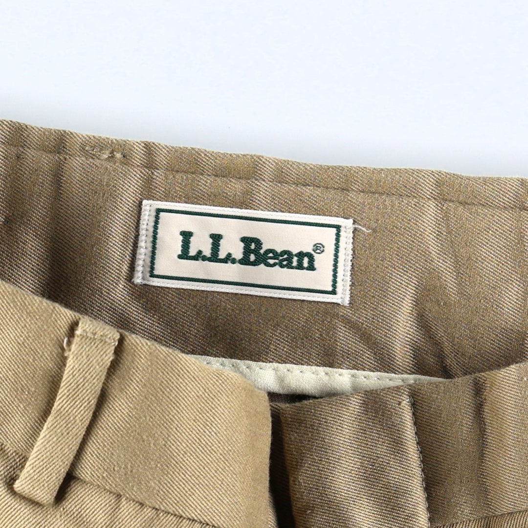 Vintage LLBean chino pants from the 1990s, men's size W36 (approx.). cotton Beige type Vintage Second Hand