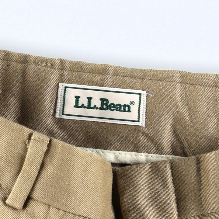 Vintage LLBean chino pants from the 1990s, men's size W36 (approx.). cotton Beige type Vintage Second Hand