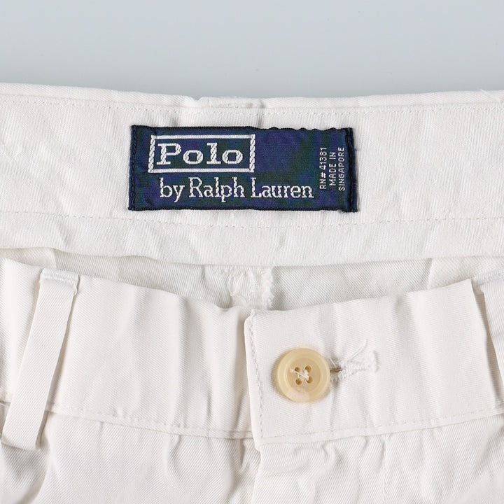 Ralph Lauren POLO by Ralph Lauren Chino Pants Men's W34 equivalent cotton white type Vintage Second Hand