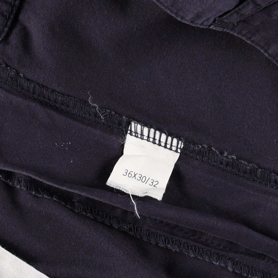 Ralph Lauren Polo by Ralph Lauren Two-Pleat Chino Pants, Men's Size W35 (approx.) cotton navy blue type Vintage Second Hand