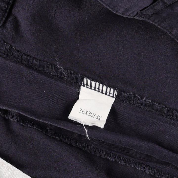 Ralph Lauren Polo by Ralph Lauren Two-Pleat Chino Pants, Men's Size W35 (approx.) cotton navy blue type Vintage Second Hand