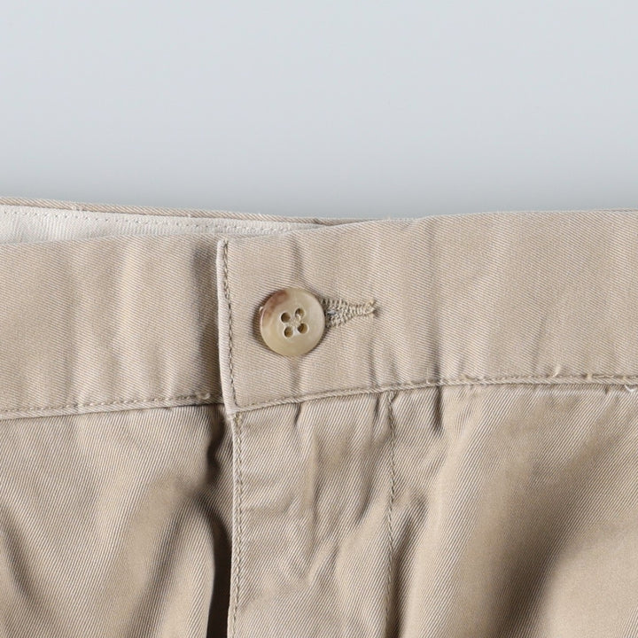 Ralph Lauren POLO by Ralph Lauren HAMMOND PANT, two-pleat chino pants, men's w35 equivalent cotton Khaki type beige Vintage Second Hand