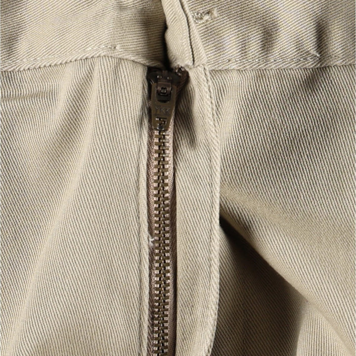 Ralph Lauren CHAPS Two-Pleat Chino Pants, Men's Size W34 (approx.) cotton Beige type Vintage Second Hand