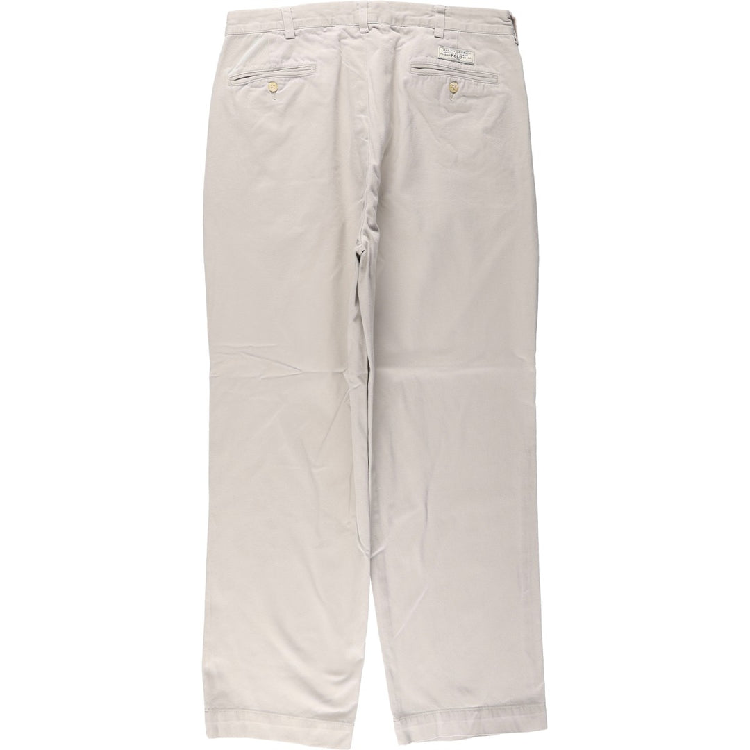 Ralph Lauren Polo by Ralph Lauren ANDREW PANT Two-pleat Chino Pants Men's W35 equivalent cotton Beige type Vintage Second Hand