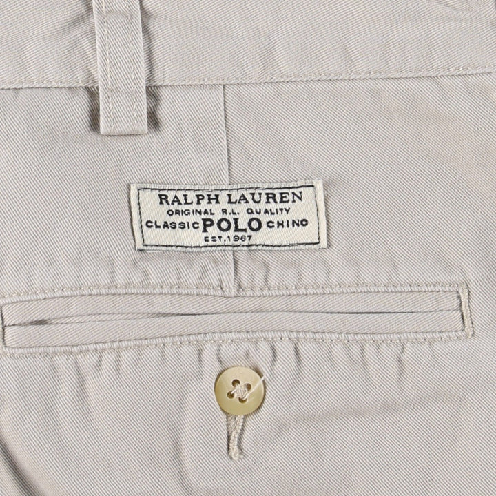 Ralph Lauren Polo by Ralph Lauren ANDREW PANT Two-pleat Chino Pants Men's W35 equivalent cotton Beige type Vintage Second Hand