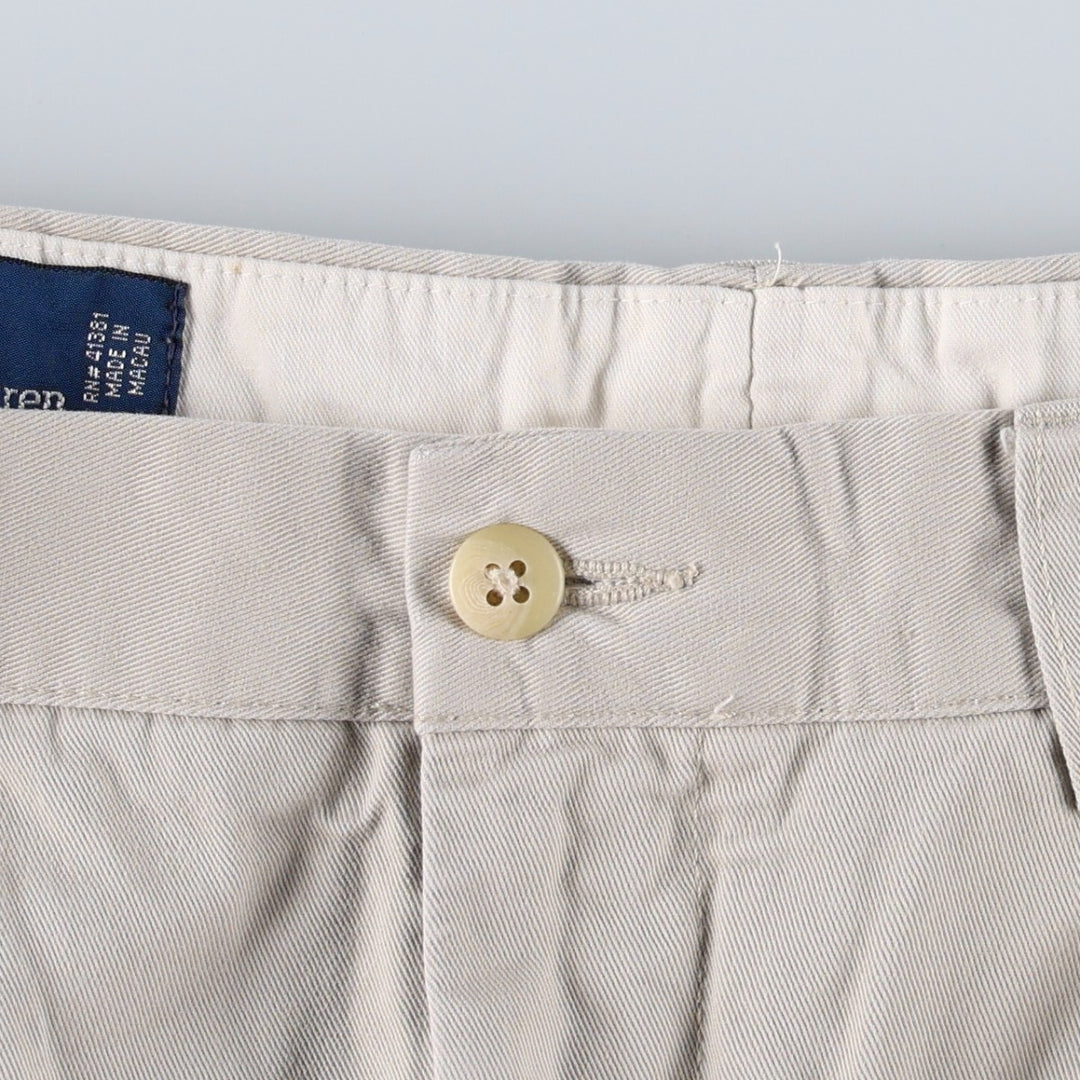 Ralph Lauren Polo by Ralph Lauren ANDREW PANT Two-pleat Chino Pants Men's W35 equivalent cotton Beige type Vintage Second Hand