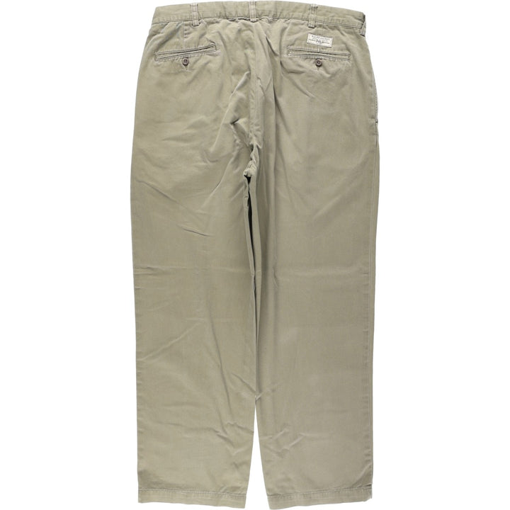 Ralph Lauren POLO by Ralph Lauren ANDREW PANT Two-pleat chino pants for men, equivalent to w37 cotton Beige type Vintage Second Hand