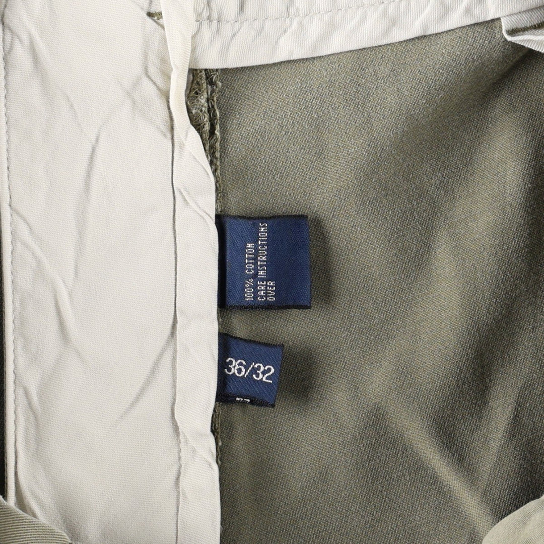 Ralph Lauren POLO by Ralph Lauren ANDREW PANT Two-pleat chino pants for men, equivalent to w37 cotton Beige type Vintage Second Hand