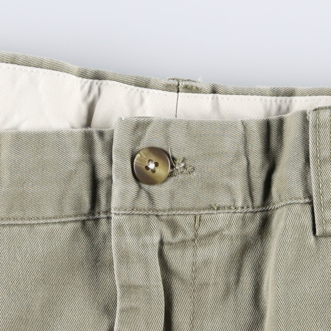 Ralph Lauren POLO by Ralph Lauren ANDREW PANT Two-pleat chino pants for men, equivalent to w37 cotton Beige type Vintage Second Hand