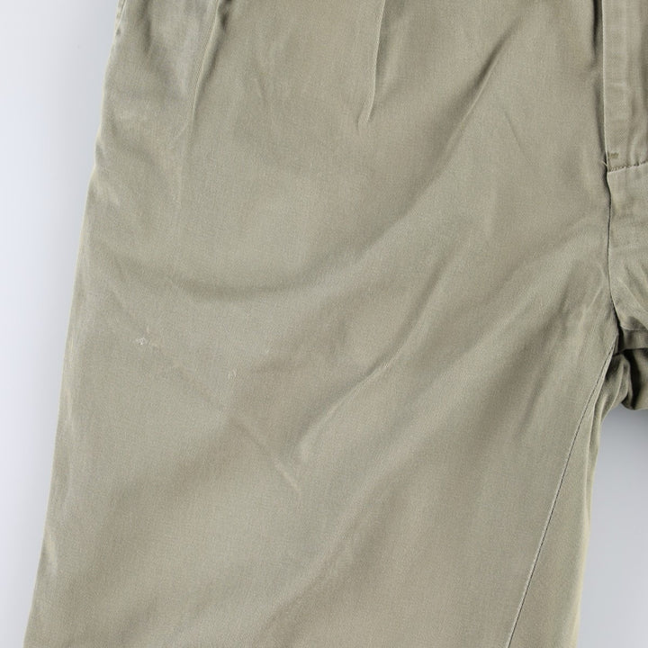 Ralph Lauren POLO by Ralph Lauren ANDREW PANT Two-pleat chino pants for men, equivalent to w37 cotton Beige type Vintage Second Hand