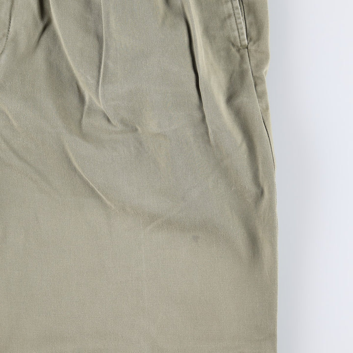 Ralph Lauren POLO by Ralph Lauren ANDREW PANT Two-pleat chino pants for men, equivalent to w37 cotton Beige type Vintage Second Hand