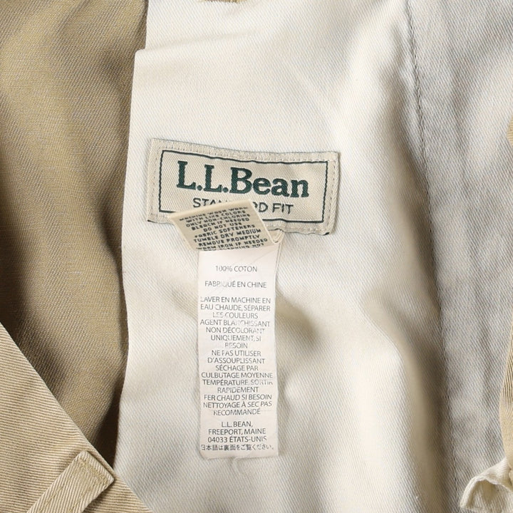 90s-00'S LLBean Standard Fit Chino Pants, Men's W36 (approx.), Vintage cotton beige type brown Vintage Second Hand