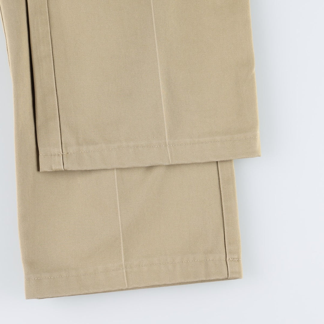 90s-00'S LLBean Standard Fit Chino Pants, Men's W36 (approx.), Vintage cotton beige type brown Vintage Second Hand
