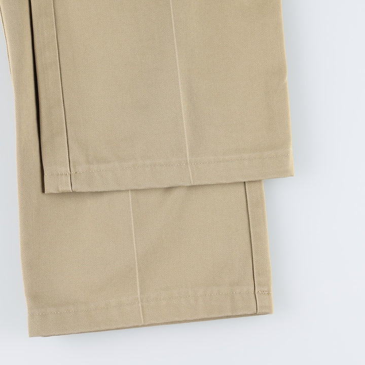 90s-00'S LLBean Standard Fit Chino Pants, Men's W36 (approx.), Vintage cotton beige type brown Vintage Second Hand