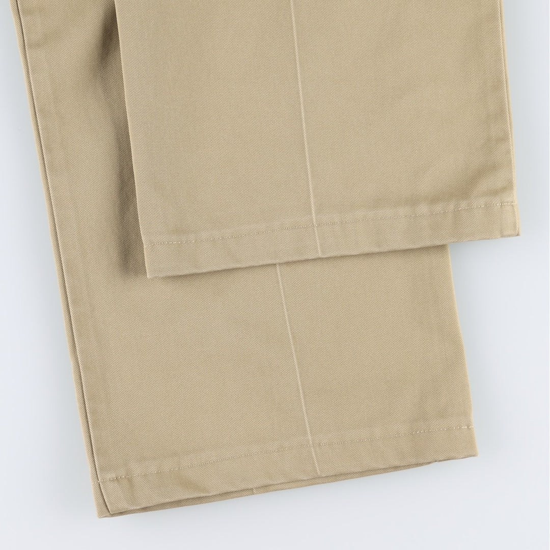 90s-00'S LLBean Standard Fit Chino Pants, Men's W36 (approx.), Vintage cotton beige type brown Vintage Second Hand