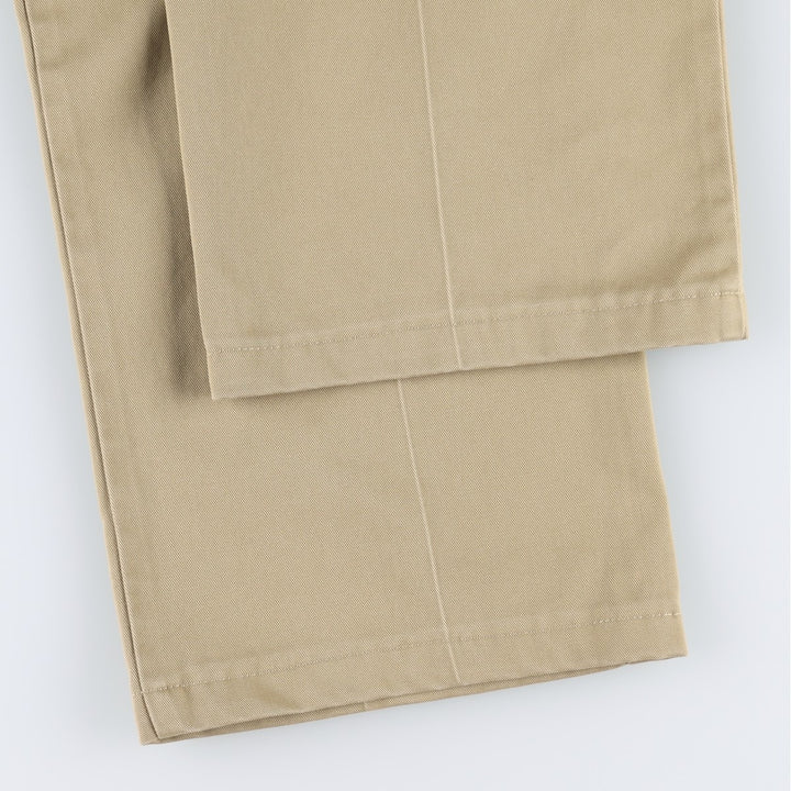 90s-00'S LLBean Standard Fit Chino Pants, Men's W36 (approx.), Vintage cotton beige type brown Vintage Second Hand