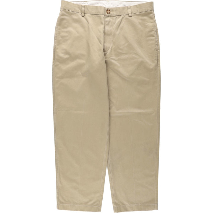 90s-00'S LLBean CLASSIC FIT Chino Pants, Men's W35 (approx.), Vintage cotton Beige type Vintage Second Hand