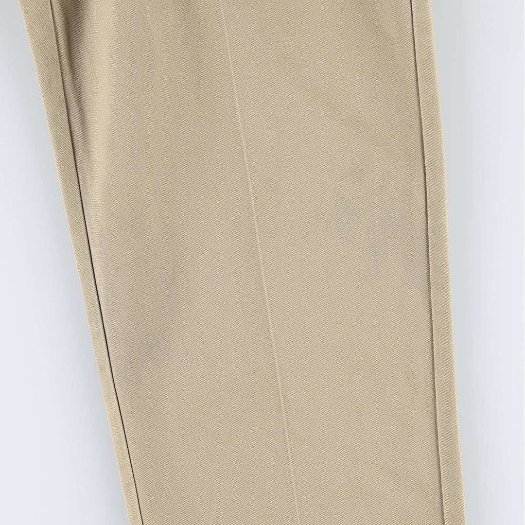 90s-00'S LLBean CLASSIC FIT Chino Pants, Men's W35 (approx.), Vintage cotton Beige type Vintage Second Hand