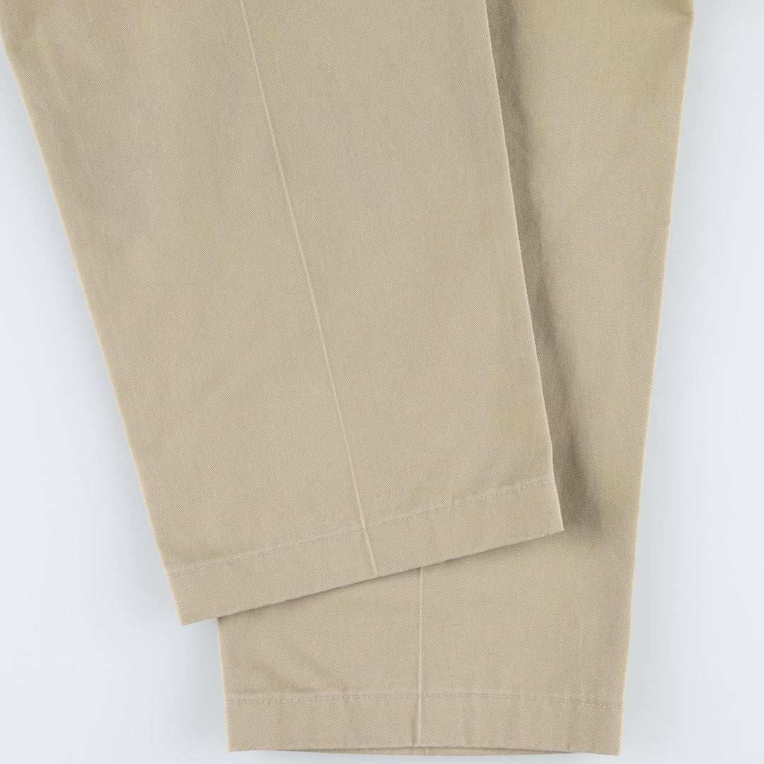 90s-00'S LLBean CLASSIC FIT Chino Pants, Men's W35 (approx.), Vintage cotton Beige type Vintage Second Hand