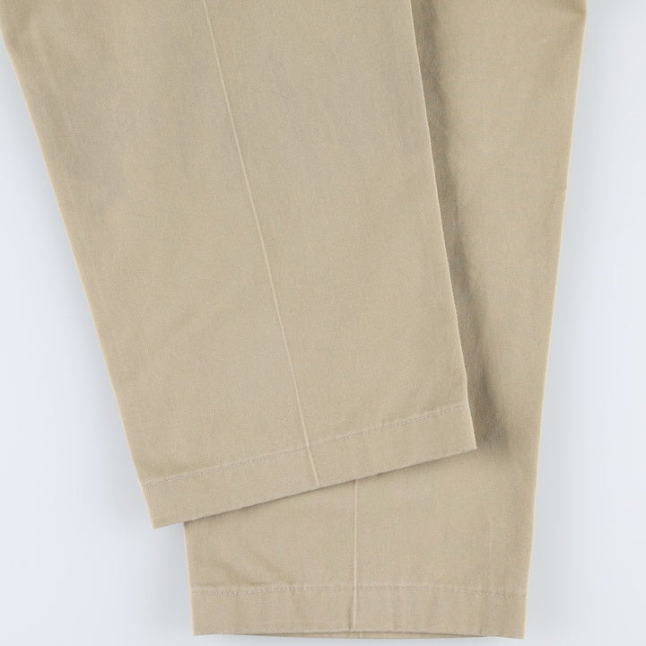 90s-00'S LLBean CLASSIC FIT Chino Pants, Men's W35 (approx.), Vintage cotton Beige type Vintage Second Hand